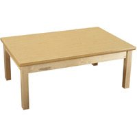 Childcraft Wood Table, Laminate Top, Rectangle, 30 x 60 x 20 Inches