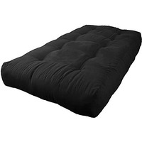 Blazing Needles Vitality 10" Microsuede Futon Mattress, Twin, Black