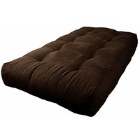 Blazing Needles Vitality 10" Microsuede Futon Mattress, Twin, Chocolate