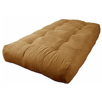 Blazing Needles Vitality 10" Microsuede Futon Mattress, Twin, Camel