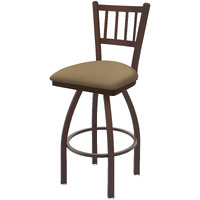 810 Contessa 25" Swivel Counter Stool with Bronze Finish and Canter Sand Seat