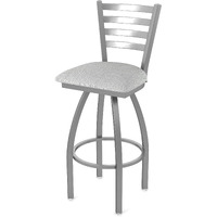 410 Jackie Stainless Steel 25" Swivel Counter Stool with Graph Alpine Seat