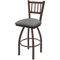 810 Contessa 25" Swivel Counter Stool with Bronze Finish and Graph Alpine Seat