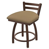 411 Jackie 18" Low Back Swivel Vanity Stool with Bronze Finish and Canter Sand Seat