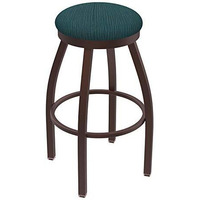 802 Misha 25" Swivel Counter Stool with Bronze Finish and Graph Tidal Seat