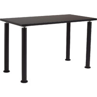 National Public Seating 48"L x 24"W Designer Height Adjustable School Science Lab Utility Table with Chemical Resistant Top - Black