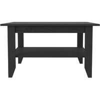 Sahara Coffee Table, 4 Legs, 1 Shelf, Black