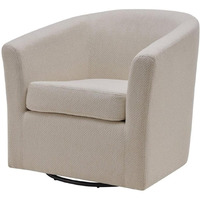 New Pacific Direct Hayden 17.5" Fabric Swivel Chair in Cardiff Cream