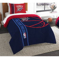 Northwest NBA Oklahoma City Thunder Comforter and Sham Set, Twin, Reverse Slam