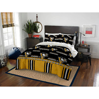 Northwest NHL Pittsburgh Penguins Unisex-Adult Bed in a Bag Set, Queen, Rotary Legacy