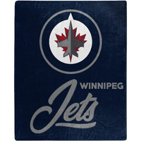 Northwest NHL Winnipeg Jets Unisex-Adult Raschel Throw Blanket, 50" x 60", Signature