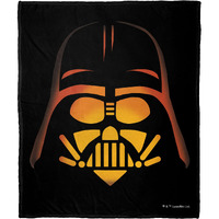 Northwest Star Wars Silk Touch Throw Blanket, 50" x 60", Vader Jack O Lantern