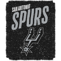 Spurs OFFICIAL NBA &quotHeadliner" Woven Jacquard Throw Blanket