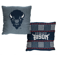 Northwest - NCAA Historically Black Colleges Universities Team Invert 14" Double Sided Jacquard Pillow - HBCU 2 Pack (Howard Bison)