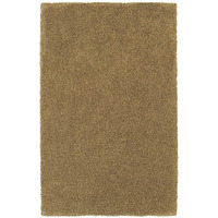 HomeRoots 508998 6 x 9 ft. Rich Gold Shag Hand Tufted Handmade Stain Resistant Rectangle Area Rug