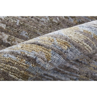 HomeRoots 513342 5 x 8 ft. Brown & Gray Wool Abstract Hand Knotted Rectangle Area Rug