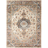 HomeRoots 531781 9 x 12 ft. Ivory Medallion Power Loom Rectangle Area Rug