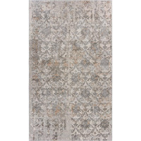 HomeRoots 515988 10 x 14 ft. Cream Abstract Distressed Rectangle Traditional Area Rug