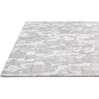 HomeRoots 512235 5 x 8 ft. Gray Taupe & Silver Abstract Hand Tufted Handmade Rectangle Area Rug