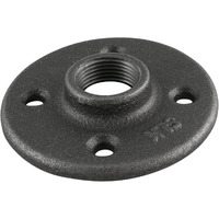 Anvil Floor Flange Black, Malleable 1/2 "