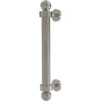 Allied Brass P-40R 8 Inch Reeded Door Pull, 8", Satin Nickel