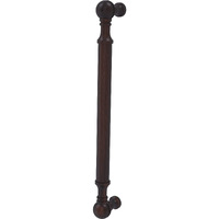 Allied Brass P-3/8 8 Inch Beaded Door Pull, 8" x 3/4", Venetian Bronze