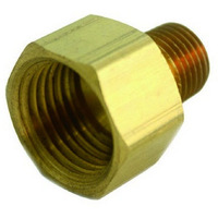 JMF 3/8 in. Dia. x 1/8 in. Dia. FPT To MPT Yellow Brass Reducing Coupling