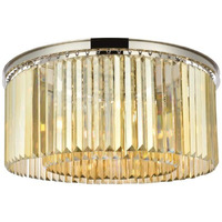 Elegant Lighting Urban Classic Sydney 8-Light Metal Royal Cut Flush Mount in Polished Nickel