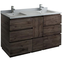 Fresca Formosa 60 Inch Freestanding Double Sink Modern Bathroom Cabinet - Cabinet Only (Sink Not Included)