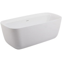 Elegant Decor Indoor Modern 67 inch Soaking Bathtub in Glossy white - 67x30.7x24