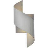 Living District Modern Home Decorative Raine Integrated LED Wall Sconce in Silver