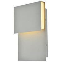 Living District Modern Home Decorative Raine Integrated LED Wall Sconce in Silver