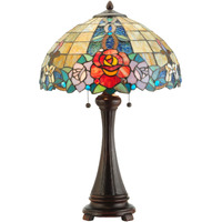 Meyda 25-inch Rose Vine Table Lamp