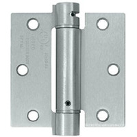 PatioPlus 3.5 x 3.5 in. Spring Hinge Steel - Brushed Chrome