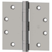 4.5 x 4.5 in. Full Mortise Standard Weight Ball Bearing Hinge Non Removable Pin, No. 010140 Satin Chrome