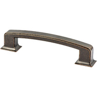 6 in. CC Hearthstone Pull with Weathered Verona Bronze