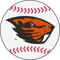 Oregon State University Baseball Rug - 27in. Diameter