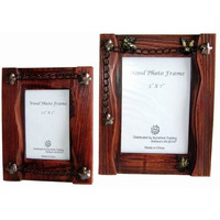 Sunshine Trading ST-02-7 Handmade Wood Photo Frame - 5 x 7 Inch