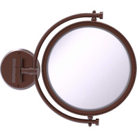 Allied Brass WM-4/5X 8 Inch Wall Mounted 5X Magnification Make-Up Mirror, Antique Copper