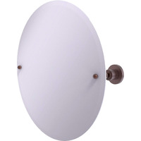 Allied Brass AP-90 Frameless Round Tilt Beveled Edge Wall Mirror, Antique Copper