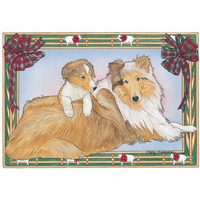 Pipsqueak Productions C860 Holiday Boxed Cards- Collie