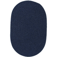 Solid Wool Blend Blue Moon Rug Rug Size Round 3'