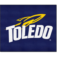 FANMATS 3347 Toledo Rockets Tailgater Rug - 5ft. x 6ft. Sports Fan Area Rug, Home Decor Rug and Tailgating Mat