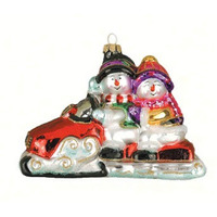 Cobane Studio LLC COBANEE131 Snowmobile Buddies Ornament