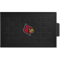 Louisville Cardinals 18" x 30" Black Team Logo Rubber Mat