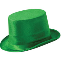 Green Vel-Felt Top Hat