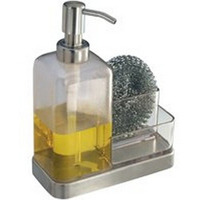 InterDesign Forma Soap Dispenser 8 in. H x 3 in. W x 6 in. L Clear PVC