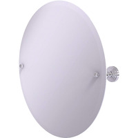 Allied Brass WP-90 Frameless Round Tilt Beveled Edge Wall Mirror, Polished Chrome