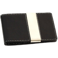 Bey-Berk Leather Wallet with Money Clip -