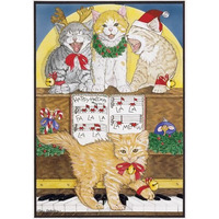 Pipsqueak Productions C469 Cat Holiday Boxed Cards